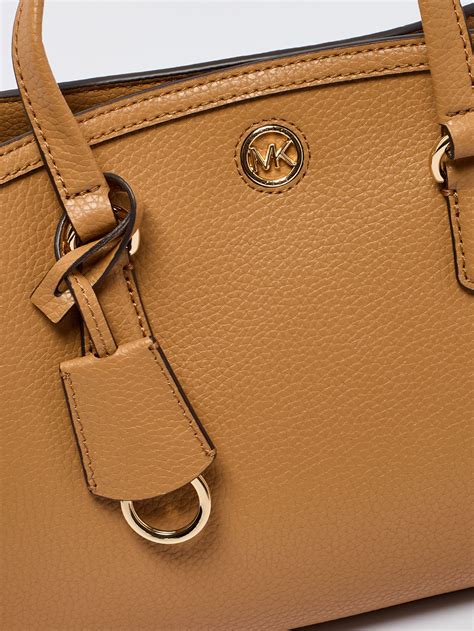 Borsa Donna Michael Kors Chantal In Pelle Martellata Arachide