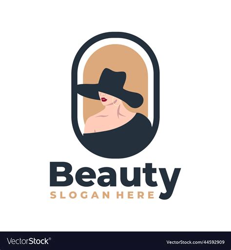 Beauty Woman Logo Template Royalty Free Vector Image