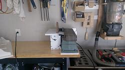 Belt sander dust collection and 10" disc sander - HomemadeTools.net