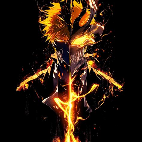 Ichigo Kurosaki Wallpaper 4k Hollow Mask Soul Reaper Amoled