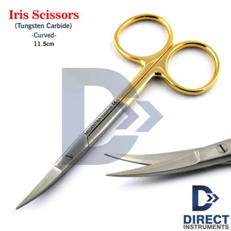 Tc Iris Scissor Curved Tungsten Carbide Tip Supercut Dental Oral