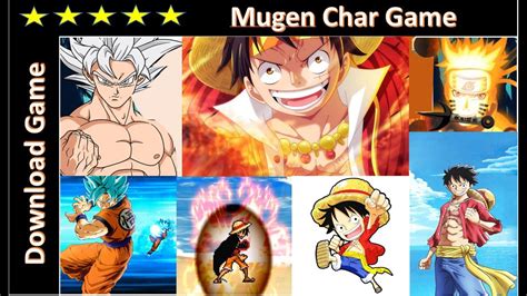 Special Channel Luffy Goku Naruto Vegeta Mugen Char Game Youtube