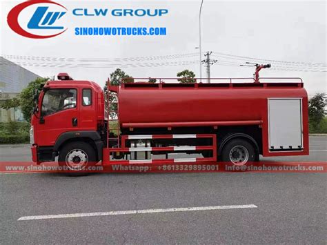 Sinotruk Howo 8000 Liters Firefighter Truck Namibia