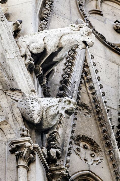 Gargoyles of Notre Dame Cathedral in Paris Stock Photo - Image of paris ...