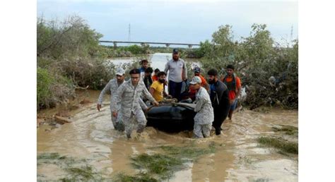 Pakistan Navy Conducts Search Rescue Relief Operation In Rain