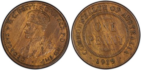 The Enigmatic Australia 1919 and 1920 Dot Penny Coins