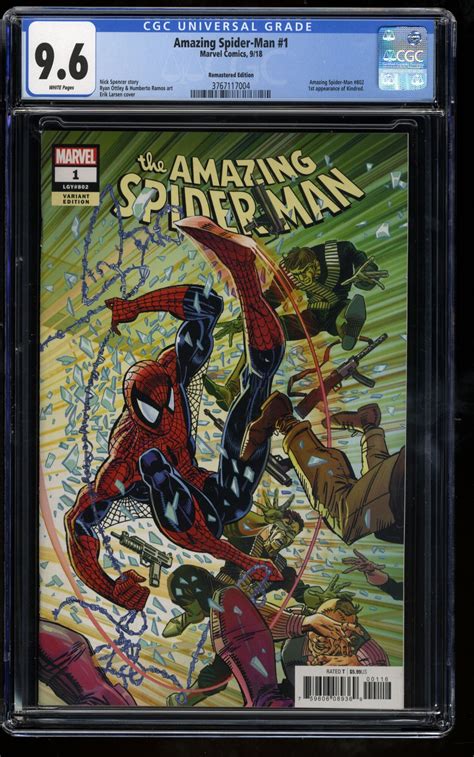 Amazing Spider Man 1 Cgc Nm 9 6 1 1000 Larsen Remastered Color