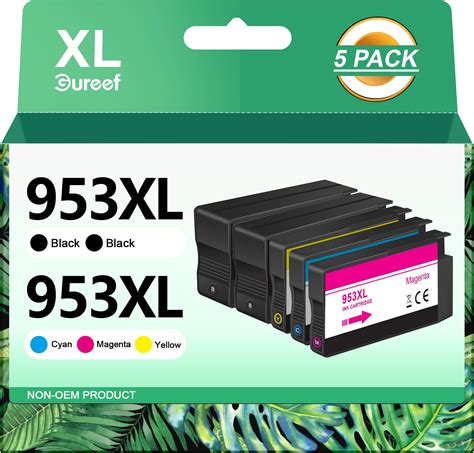 5 Pack 953 953XL Ink Cartridge Multipack Replacement For HP 953 XL Ink