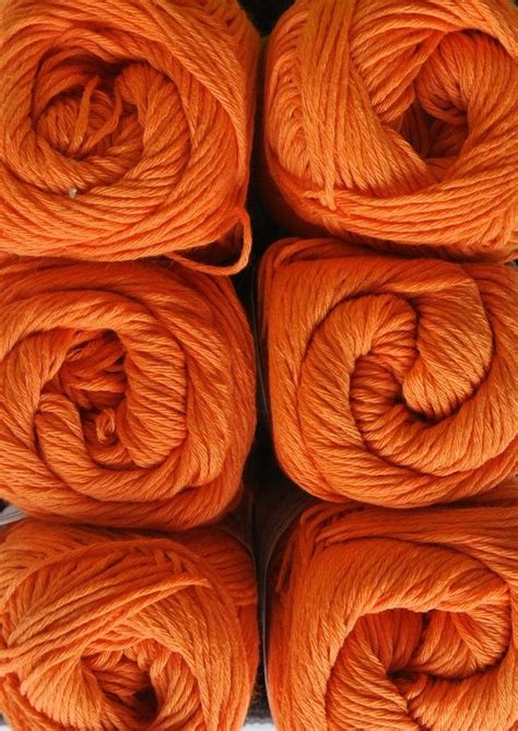 Beijer BV Cotton Eight 8 4 Onbewerkt Dun Katoen Garen Oranje 359