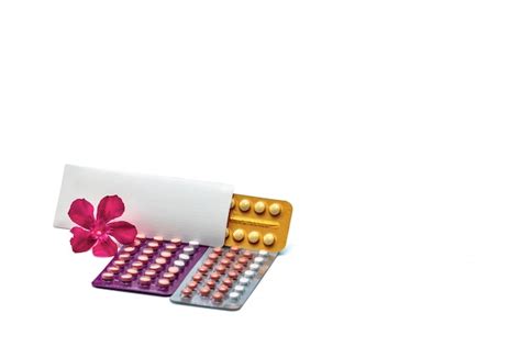 Premium Photo Contraceptive Pills Or Birth Control Pills With Pink