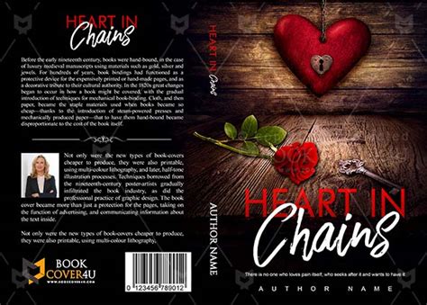 Romance Book cover Design - Heart In Chains