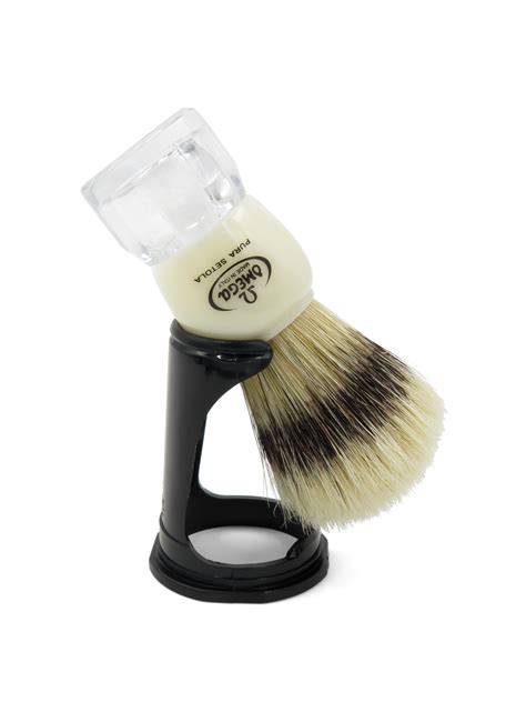 81054 Pennello Da Barba Omega In Pura Setola Effetto Tasso Omega Brush