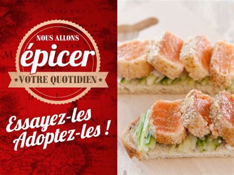 Bruschetta de saumon mi cuit au sésame et aux épices grillées crémeux