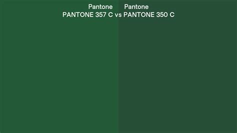 Pantone 357 C Vs Pantone 350 C Side By Side Comparison