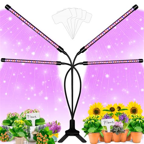 Buy Ezorkas Grow Light 150w Equivalent Tri Head Timing 150 Led 9 Dimmable Levels Plant Grow