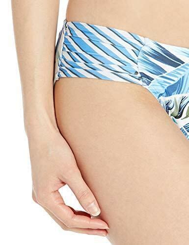 57 La Blanca Side Shirred Hipster Bikini Swimsuit Bottom Blue Two Cool