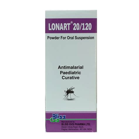 Lonart 20 120mg 5ml Suspension 60ml Trafalgar Gate Pharma