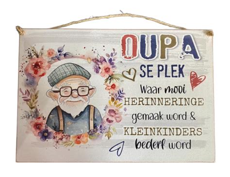 Small Sign A4 Oupa Se Plek 2023 Olka Polka Creations