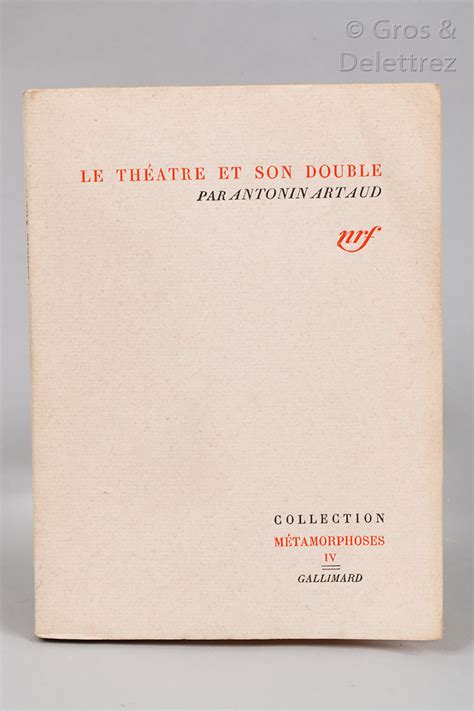 Antonin Artaud Le Th Tre Et Son Double