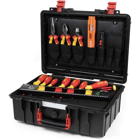 WIHA Werkzeugkoffer Basic Set L Electric 18 Tlg Werkzeugsortimente