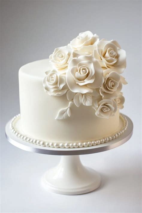 Elegant One Tier Wedding Cakes For Your Special Day In