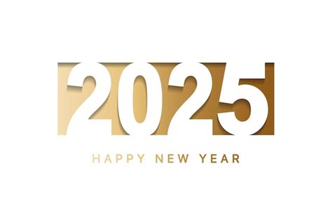 Premium Vector 2025 Happy New Year Background Design Greeting Card