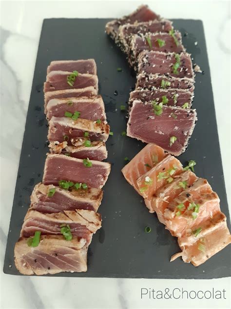 Tataki De Thon Tataki De Saumon Pita Chocolat