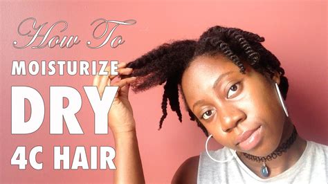 How To Detangle And Moisturize Dry 4c Natural Hair Youtube