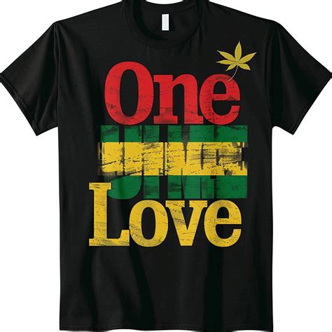 Reggae Vibes One Love Rasta Tshirt In Bold Colors For Festivals