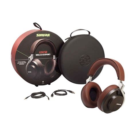 Shure Aonic 50 Wireless Noise Cancelling Headphone Brown Groove Central