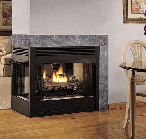 Contemporary 3 Sided Fireplace Gas Closed Hearth Vent Free Fmi Peninsula Fmi Gas