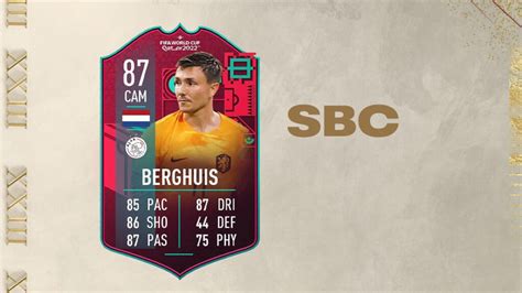 Fifa 23 Sbc Steven Berghuis Path To Glory Ptg Cheapest Solutions And