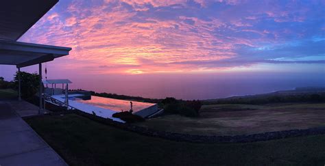 Late in the day... sunset on the Big Island Kona Coast, Mauna Loa, Big ...