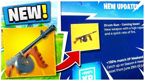 New Drum Gun Coming To Fortnite Youtube