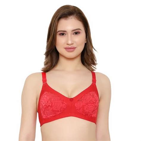 Lycra Cotton Women Full Coverage Yellow Non Padded Bra Plain At Rs 95