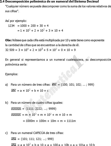 Sistemas De Numeracion Ejercicios Resueltos Pdf