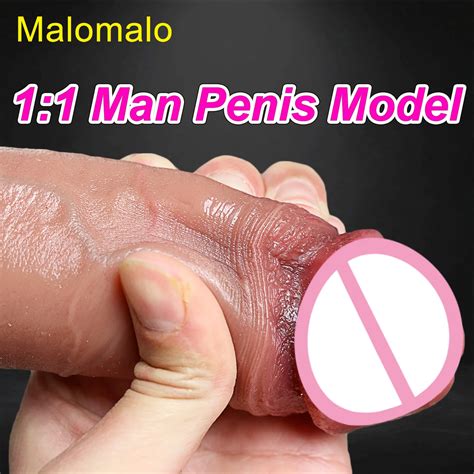 Macio realista enorme pênis barato pequeno anal dildo silicone sucção