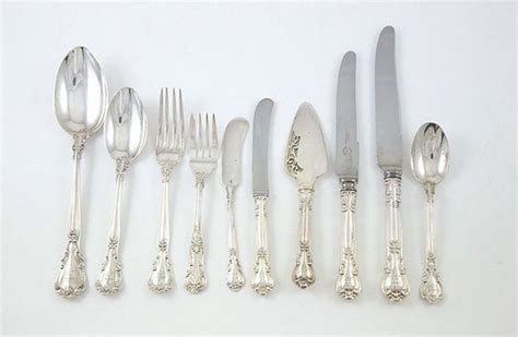 127 Piece Sterling Silver Cutlery Suite Flatwarecutlery And