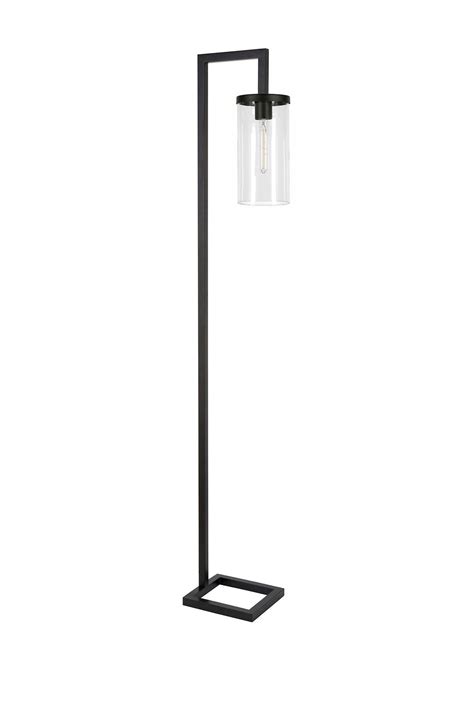 Addison And Lane Malva Blackened Bronze Floor Lamp With Clear Glass