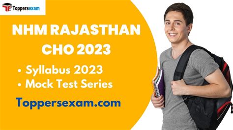 NHM RAJASTHAN CHO Syllabus 2023 Mock Test Series Free Best Books