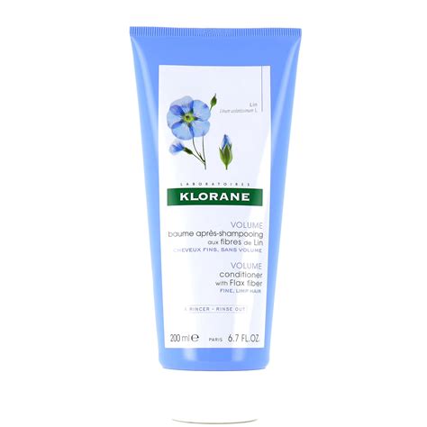 Klorane Volume Baume Après shampooing aux Fibres de Lin Bio