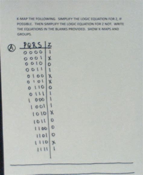 Solved K-MAP THE FOLLOWING. SIMPLFY THE LOGIC EQUATION FOR 2 | Chegg.com