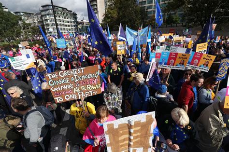 People S Vote March In London Manchester Evening News