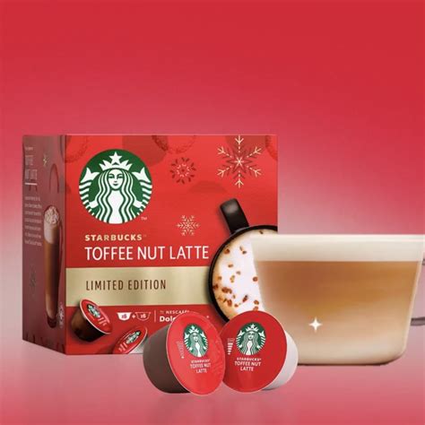 Brand New Starbucks Toffee Nut Latte Nespresso Dolce Gusto Pods Food