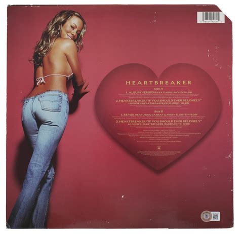 Mariah Carey Signed "Heartbreaker" Vinyl Record Album Insert (Beckett) | Pristine Auction