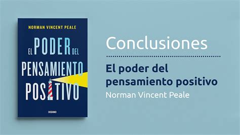 Conclusiones El Poder Del Pensamiento Positivo De Norman Vincent Peale