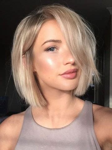 Herrliche Blond Bob Schnitt Voller Spitze Echthaar Per Cke Flw