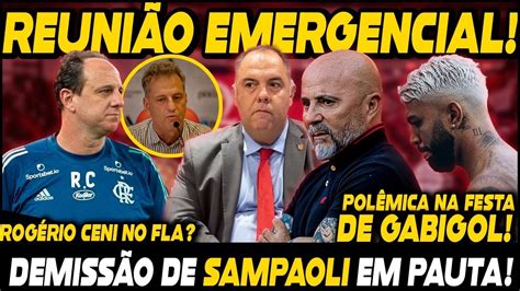 Reuni O Emergencial Demiss O De Sampaoli Na Mesa Rog Rio Ceni No Fla