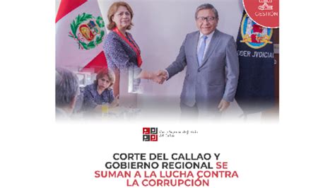 Corte Superior Del Callao Y Gobierno Regional Se Suman A La Lucha