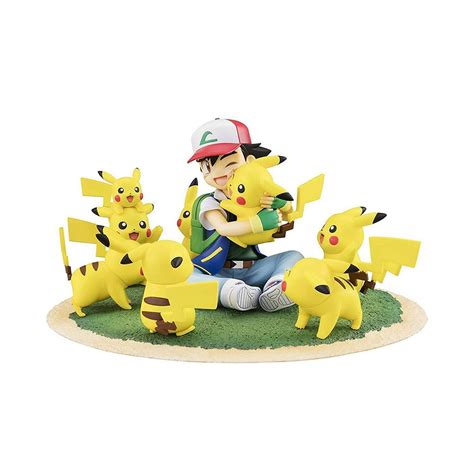 Pikachu Pokemon Battle Action Figure Set Hand Model